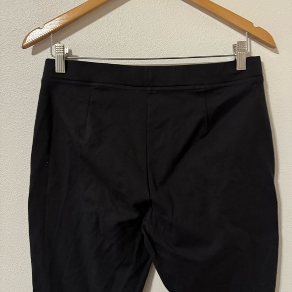 Eileen Fisher Black Stretch Jersey Straight Leg Pants Pull On Easy Pant-Small - Picture 5 of 6